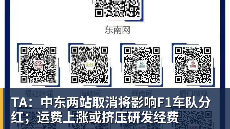 FB体育TA：中东两站取消将影响F1车队分红；运费上涨或挤压研发经费