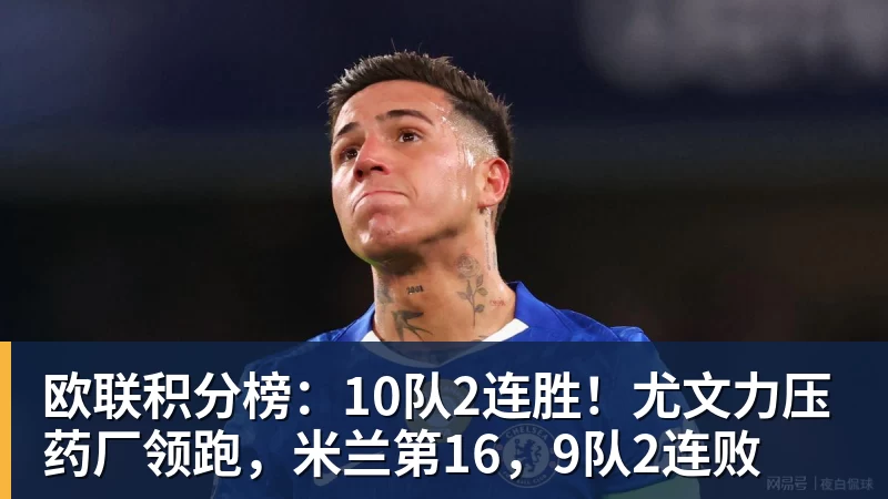 FB体育欧联积分榜：10队2连胜！尤文力压药厂领跑，米兰第16，9队2连败